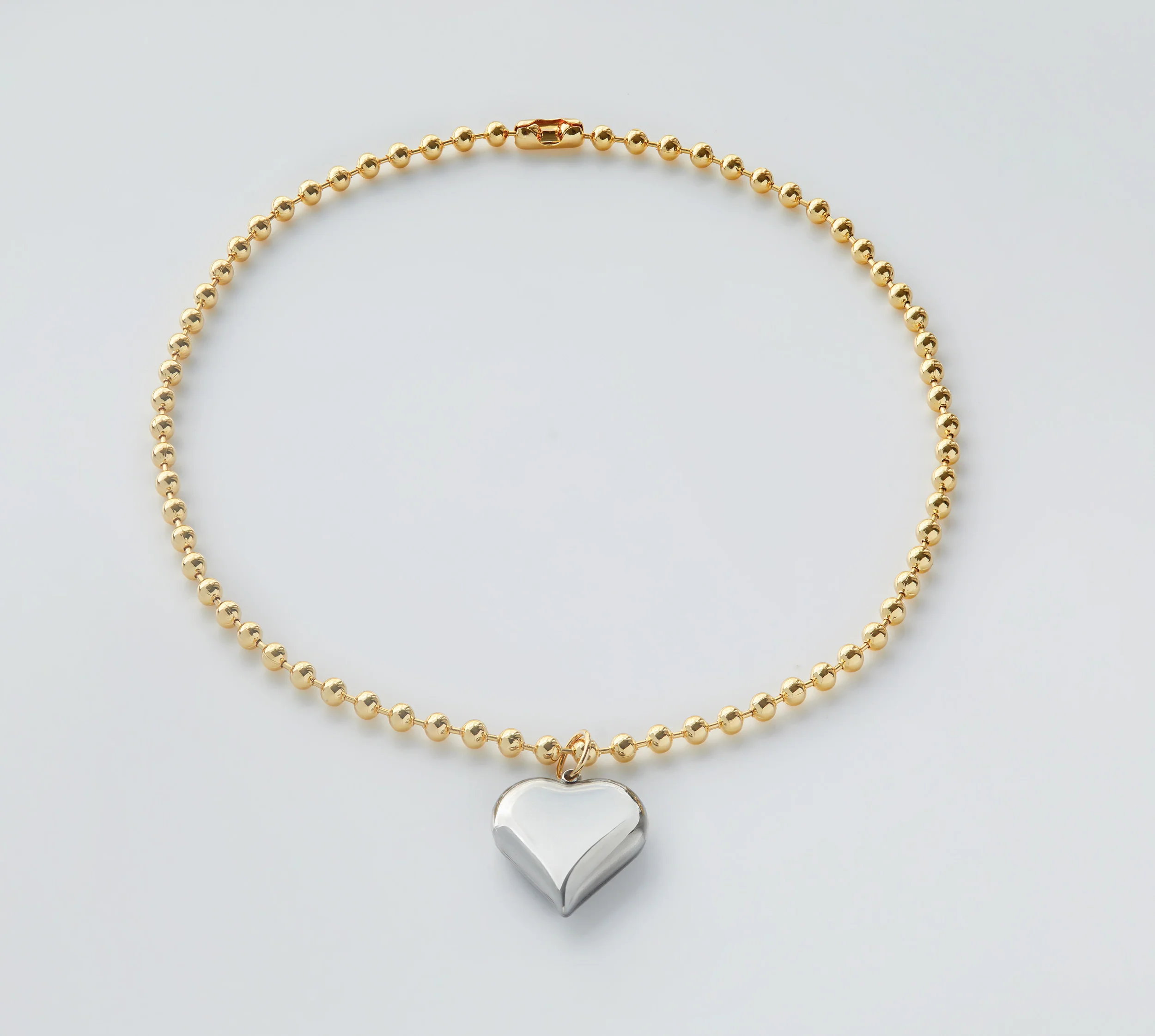Silver heart golden chain - Image 2