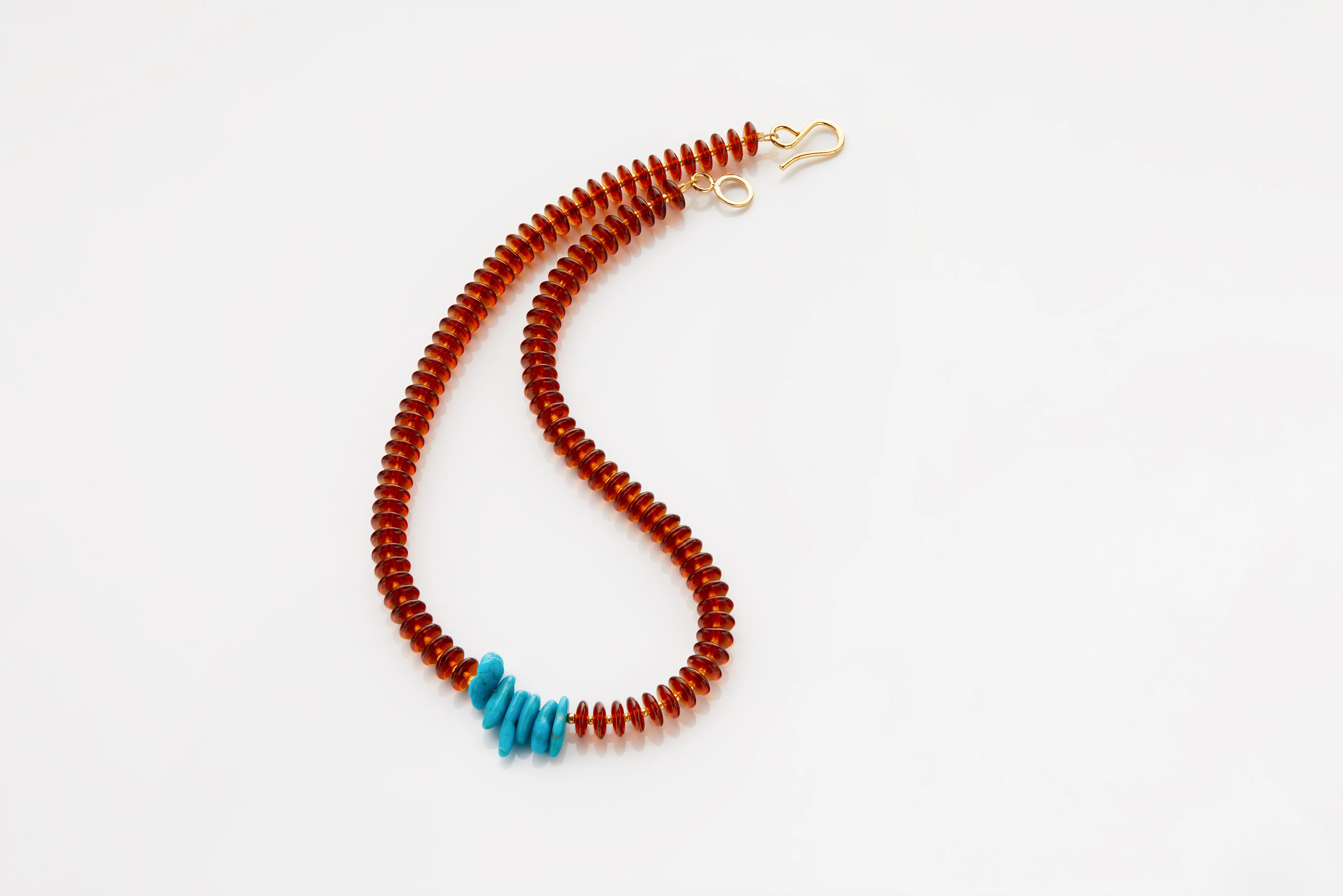 Turquoise rondelle - Image 2