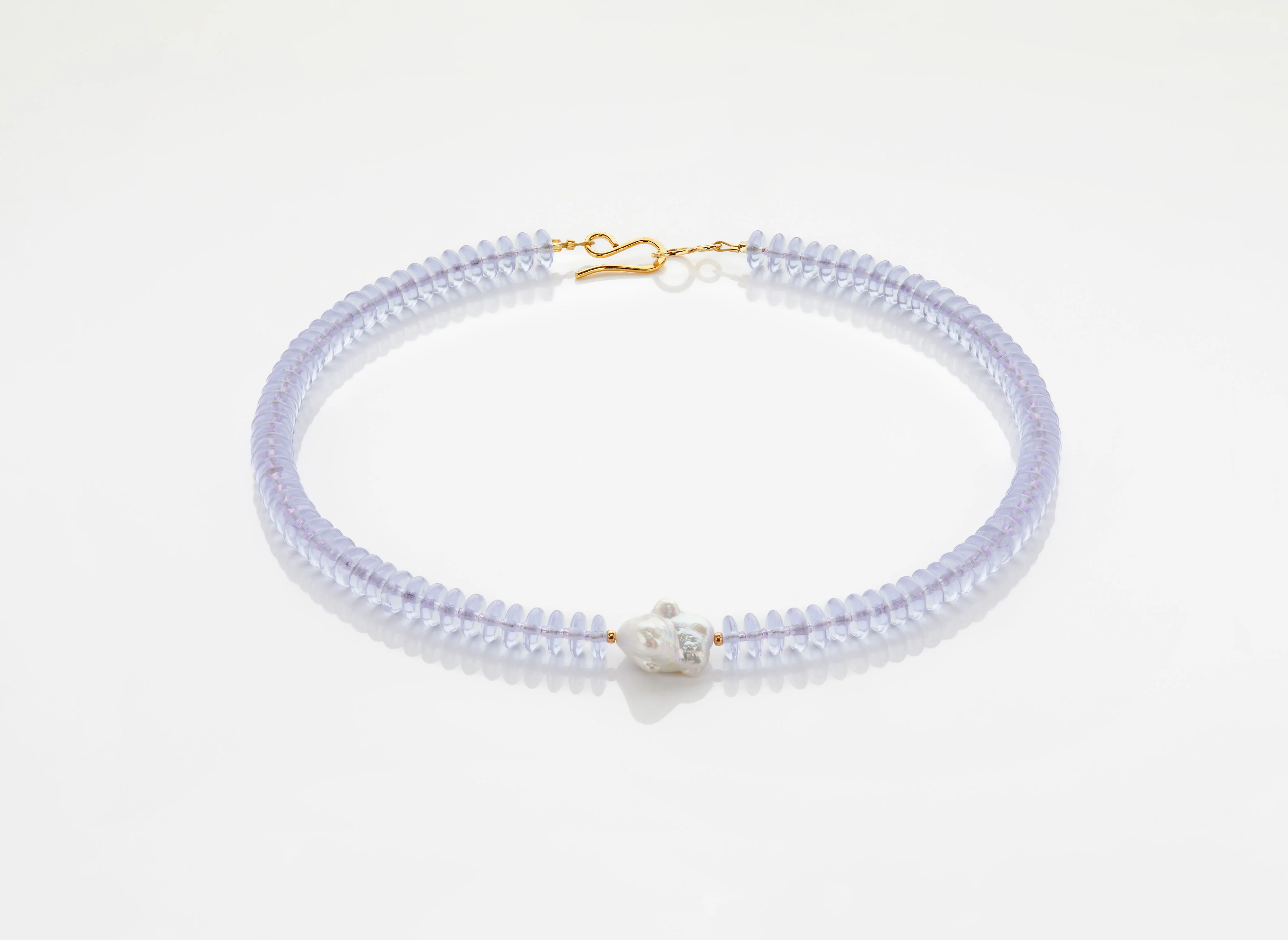 Violet rondelle baroque - Image 2